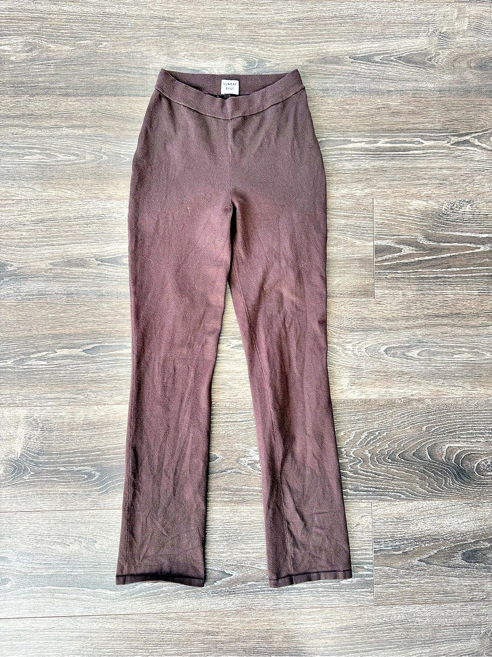 Aritzia Sunday Best Straight Leg Pants Brown XS